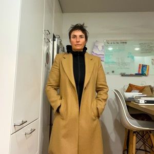 Zara Woman’s Wool Blended Peacoat Mid thigh Burton down Coat Fits size 10-12